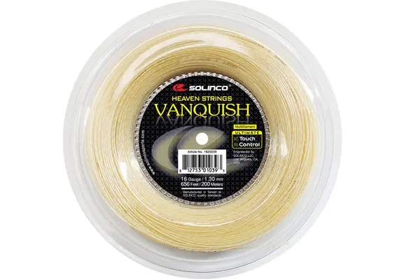 Solinco Vanquish 16/1.20 Tennis String Reel (Natural)