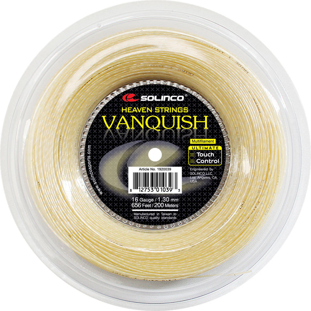 Solinco Vanquish 16/1.20 Tennis String Reel (Natural)