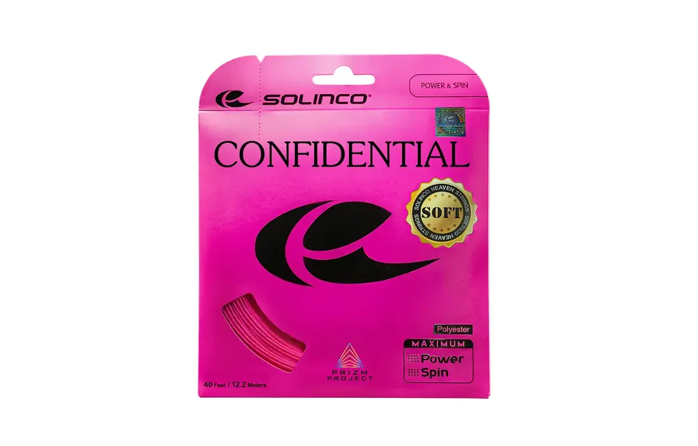 Solinco Confidential Soft 16L/1.25 Tennis String (Grey)