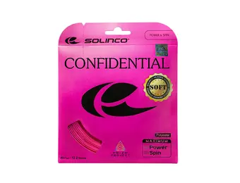 Solinco Confidential Soft 16L/1.25 Tennis String (Grey)