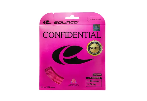 Solinco Confidential Soft 16L/1.25 Tennis String (Grey)
