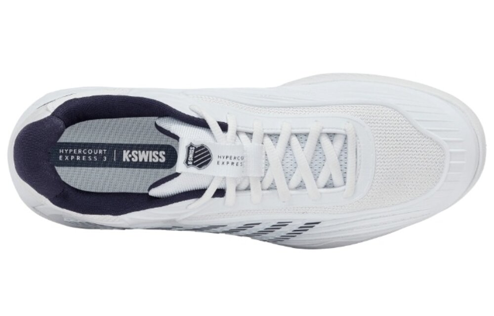 K-Swiss Hypercourt Express 3 WIDE Men's Tennis Shoe (White/Peacoat)