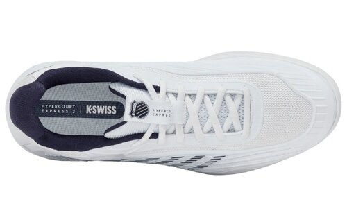 K-Swiss Hypercourt Express 3 WIDE Men's Tennis Shoe (White/Peacoat)