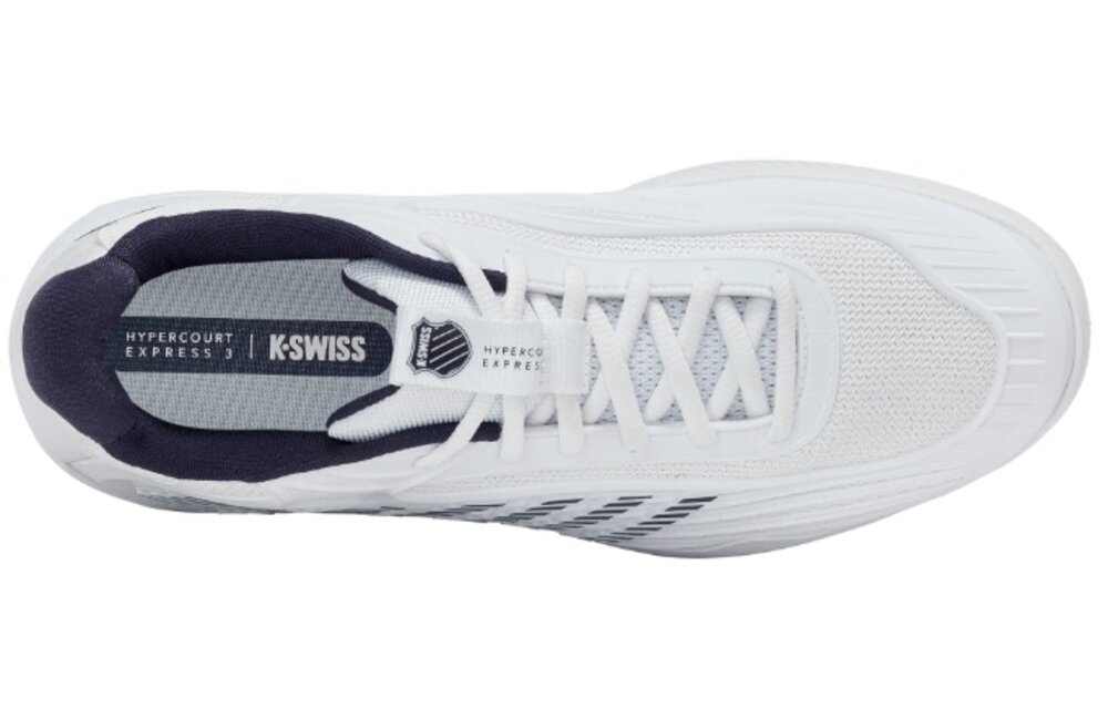 K-Swiss Hypercourt Express 3 Men's Tennis Shoe (White/Peacoat)
