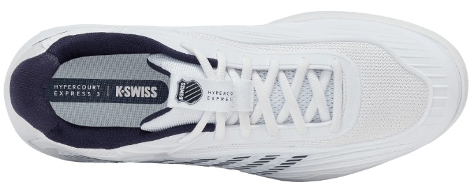 K-Swiss Hypercourt Express 3 Men's Tennis Shoe (White/Peacoat)