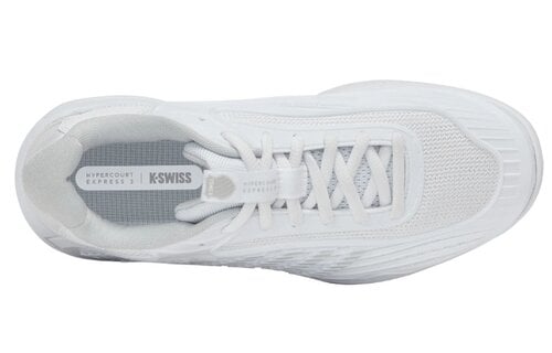 K-Swiss Hypercourt Express 3 Women's Tennis Shoe (White/Dawn Blue)