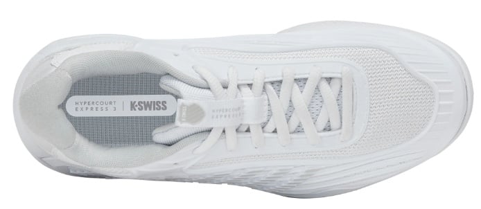 K-Swiss Hypercourt Express 3 Women's Tennis Shoe (White/Dawn Blue)