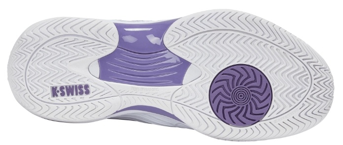 K-Swiss Hypercourt Express 3 Women's Tennis Shoe (White/Purple)