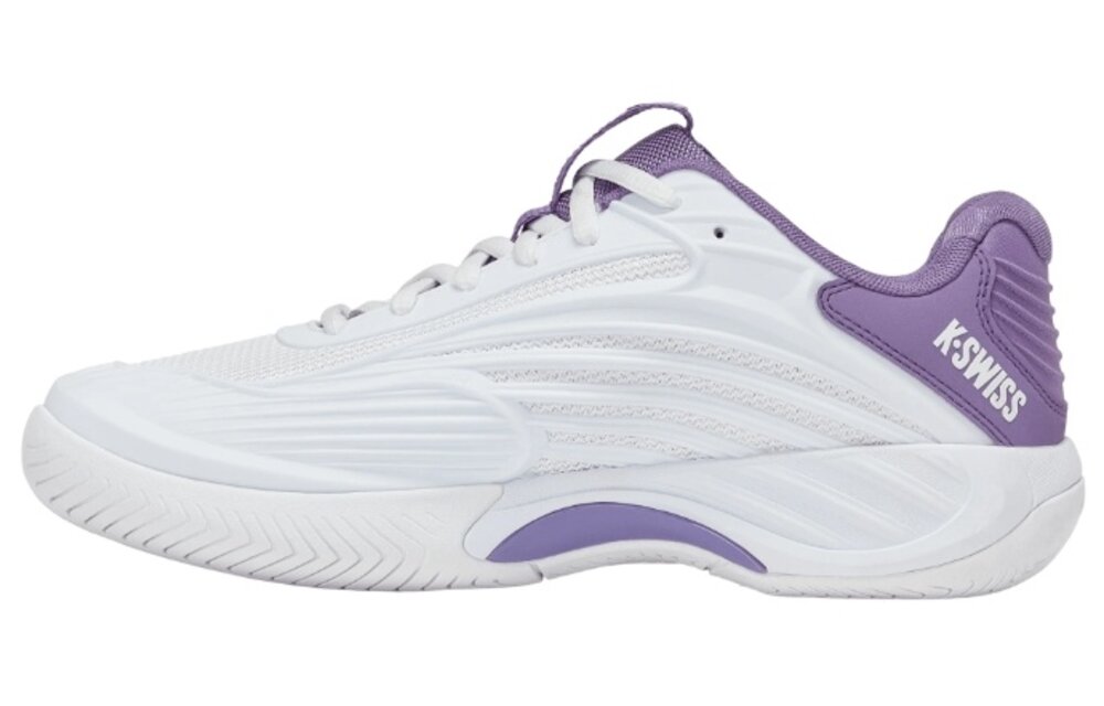 K-Swiss Hypercourt Express 3 Women's Tennis Shoe (White/Purple)