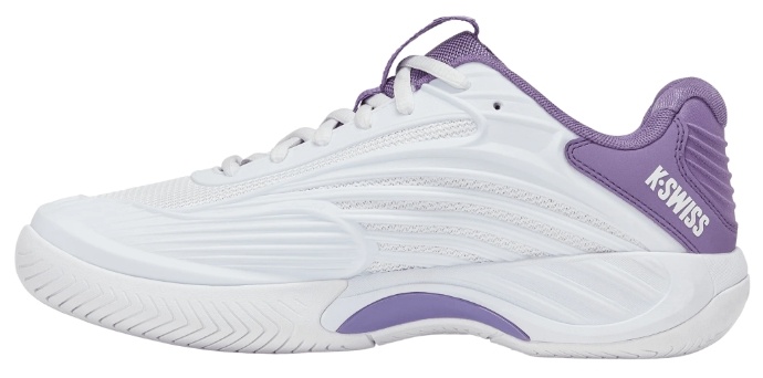 K-Swiss Hypercourt Express 3 Women's Tennis Shoe (White/Purple)