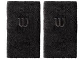 Wilson Extra Wide Wristband Black 2 Pack