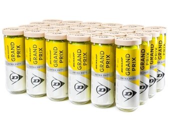 Dunlop Grand Prix Regular Duty Tennis Balls - Case (24 Cans)