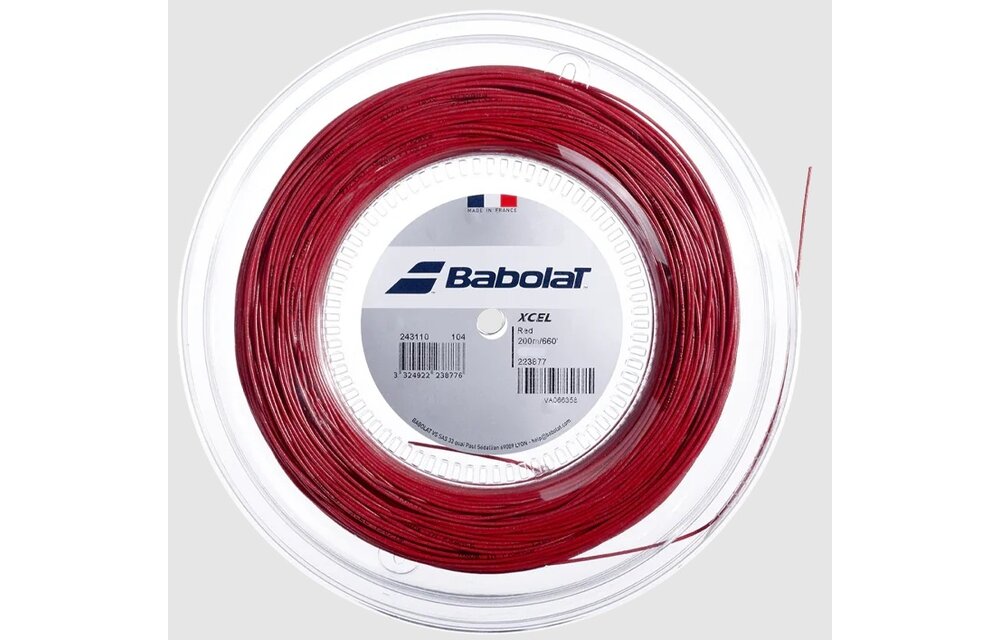 Babolat Xcel 130/16 Tennis String Reel 200m (Red)