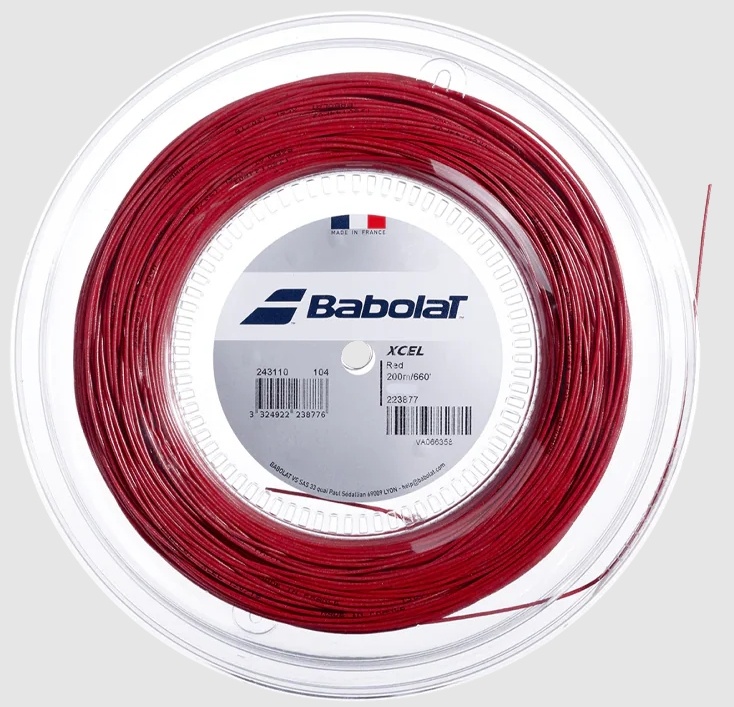 Babolat Xcel 130/16 Tennis String Reel 200m (Red)