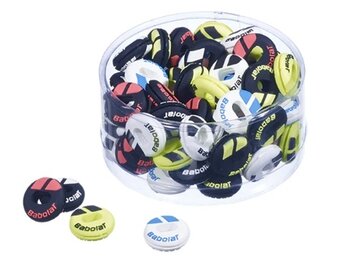 Babolat Custom Damp Vibration Dampener 48 Pack Jar (Assorted Colours)