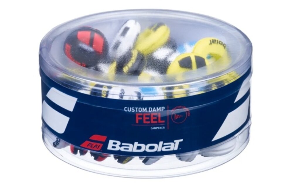 Babolat Custom Damp Vibration Dampener 48 Pack Jar (Assorted Colours)