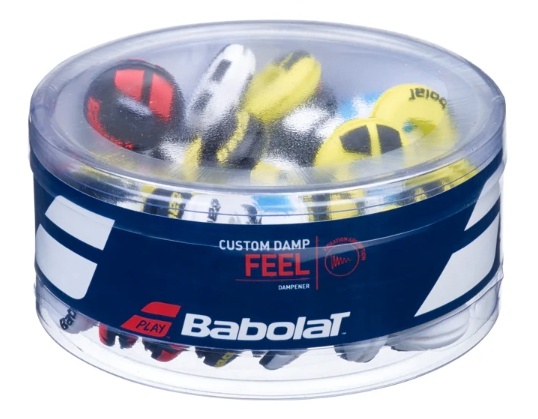 Babolat Custom Damp Vibration Dampener 48 Pack Jar (Assorted Colours)