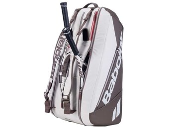 Babolat Pure Wimbledon 9 Pack Racquet Bag (White/Brown)