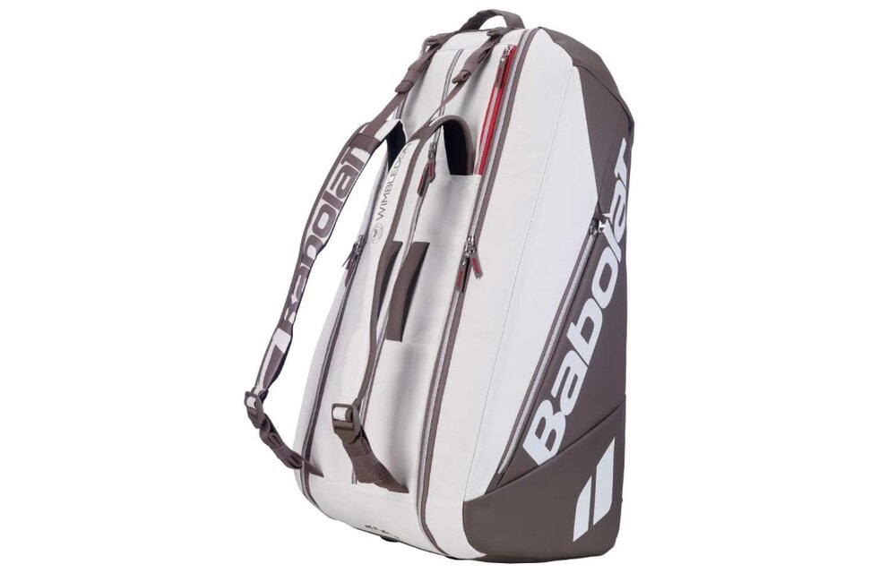 Babolat Pure Wimbledon 9 Pack Racquet Bag (White/Brown)