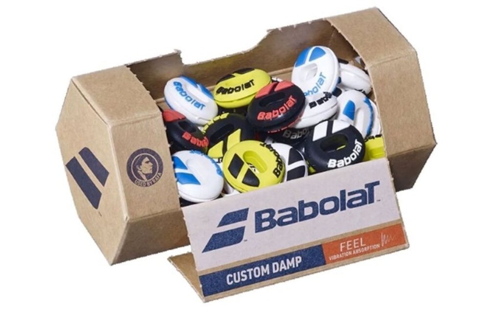 Babolat Custom Damp Vibration Dampener 48 Pack Jar (Assorted Colours)