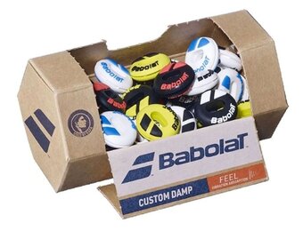 Babolat Custom Damp Vibration Dampener 48 Pack Jar (Assorted Colours)