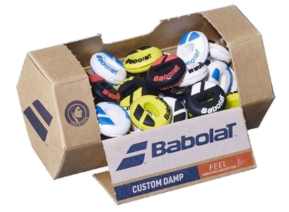 Babolat Custom Damp Vibration Dampener 48 Pack Jar (Assorted Colours)
