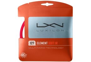 Luxilon Element Soft IR 16L/1.27mm - String Set - (Red)
