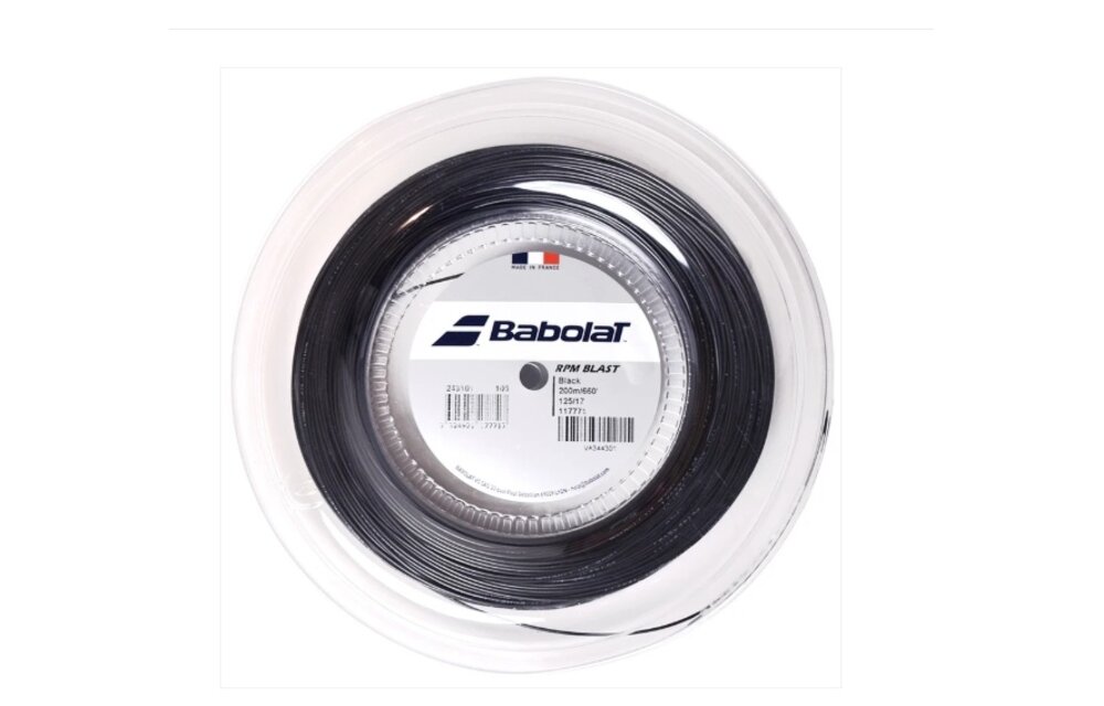 Babolat RPM Blast 16 Tennis String Reel (Black)