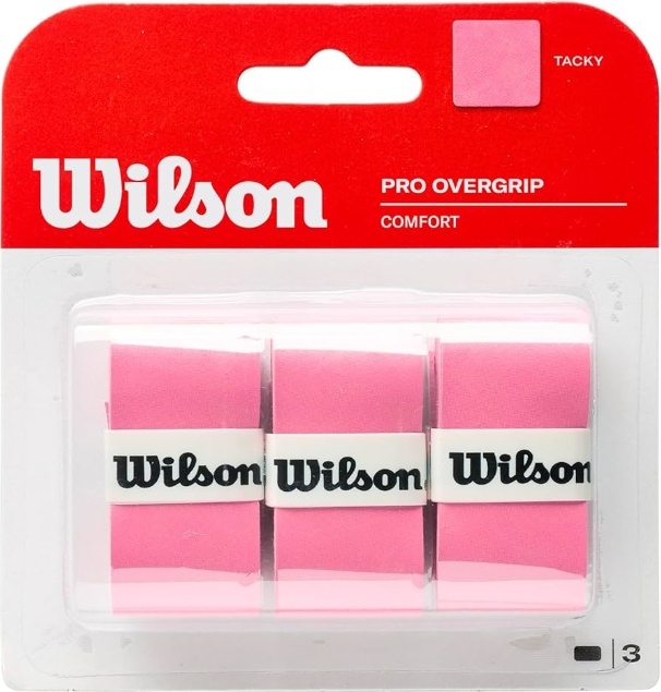 Wilson Pro Overgrip x3 (Pink)