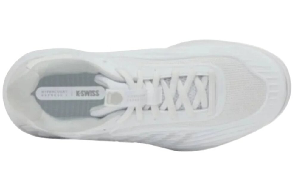 K-Swiss Hypercourt Express 3 WIDE Women's Tennis Shoe (White/Dawn Blue)