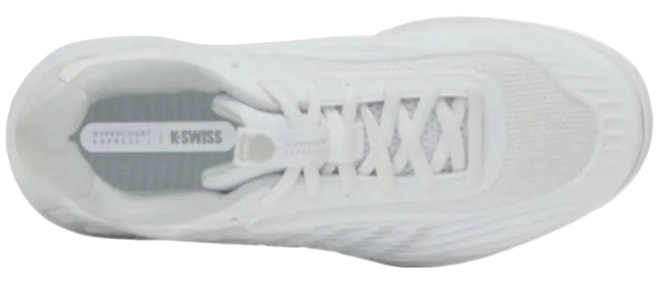 K-Swiss Hypercourt Express 3 WIDE Women's Tennis Shoe (White/Dawn Blue)