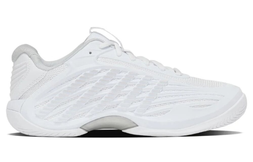 K-Swiss Hypercourt Express 3 WIDE Women's Tennis Shoe (White/Dawn Blue)