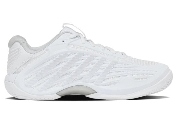 K-Swiss Hypercourt Express 3 WIDE Women's Tennis Shoe (White/Dawn Blue)