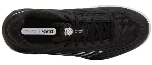 K-Swiss Hypercourt Express 3 WIDE Men's Tennis Shoe (Black/White)