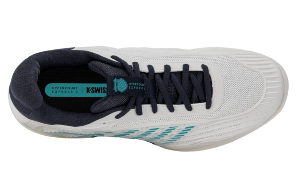 K-Swiss Hypercourt Express 3 Men's Tennis Shoe (Blanc/Carbon)