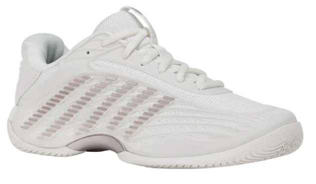 K-Swiss Hypercourt Express 3 Women's Tennis Shoe (Blanc De Blanc/Rose Gold)