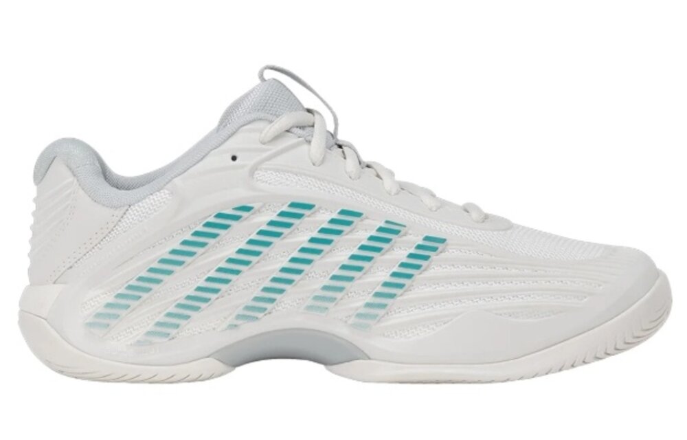 K-Swiss Hypercourt Express 3 WIDE Women's Tennis Shoe (BlancDeBlanc/Grey)