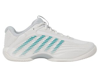 K-Swiss Hypercourt Express 3 WIDE Women's Tennis Shoe (BlancDeBlanc/Grey)