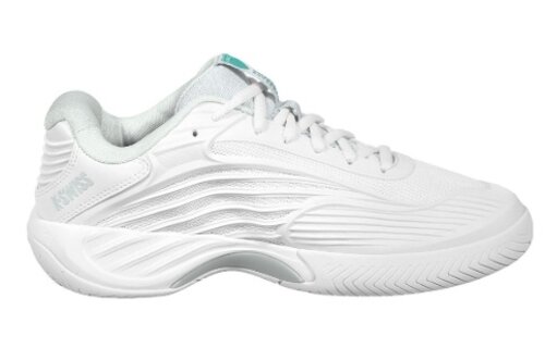 K-Swiss Hypercourt Express 3 WIDE Women's Tennis Shoe (BlancDeBlanc/Grey)