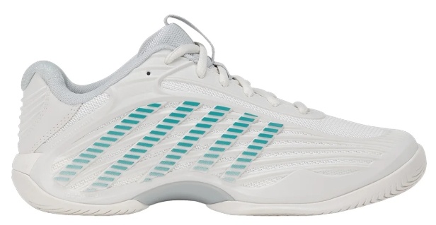 K-Swiss Hypercourt Express 3 Women's Tennis Shoe (Blanc De Blanc/Grey)