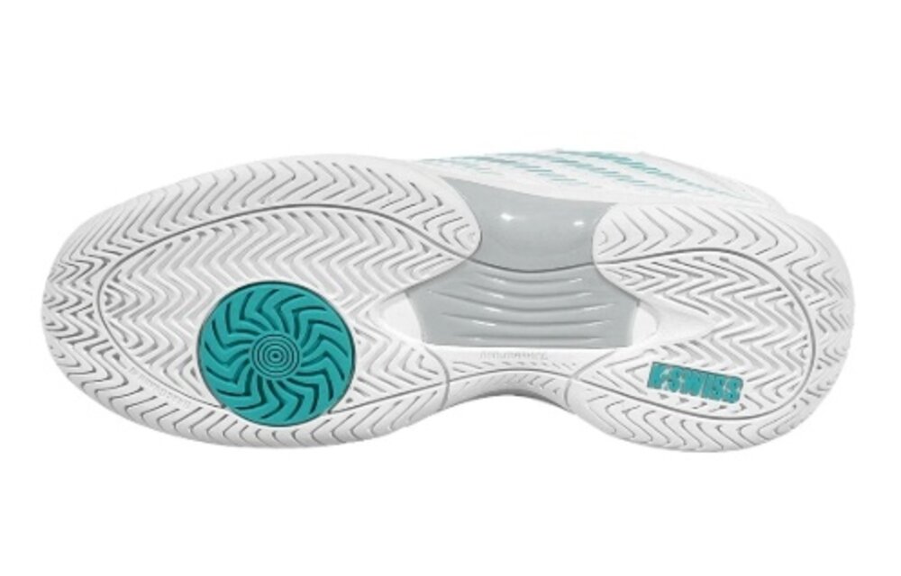 K-Swiss Hypercourt Express 3 Women's Tennis Shoe (Blanc De Blanc/Grey)