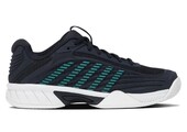 K-Swiss Hypercourt Express 3 Junior Tennis Shoe (Carbon/Baltic/White)