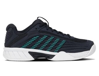 K-Swiss Hypercourt Express 3 Junior Tennis Shoe (Carbon/Baltic/White)