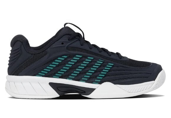 K-Swiss Hypercourt Express 3 Junior Tennis Shoe (Carbon/Baltic/White)