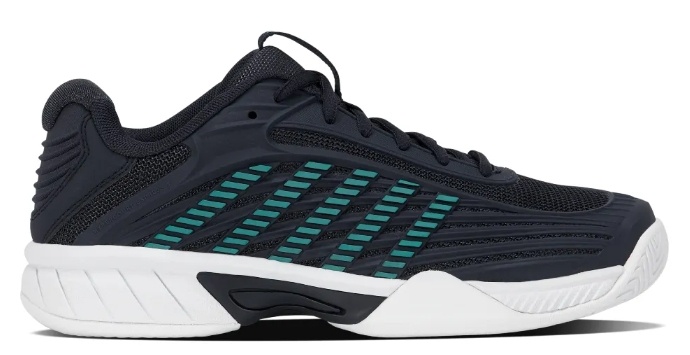 K-Swiss Hypercourt Express 3 Junior Tennis Shoe (Carbon/Baltic/White)