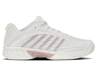 K-Swiss Hypercourt Express 3 Junior Tennis Shoe (White/Rose Gold/Violet Ice)