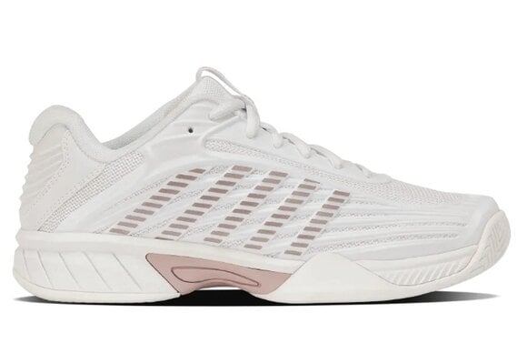 K-Swiss Hypercourt Express 3 Junior Tennis Shoe (White/Rose Gold/Violet Ice)