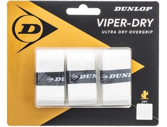Dunlop Viper Dry Overgrip x3 (White)