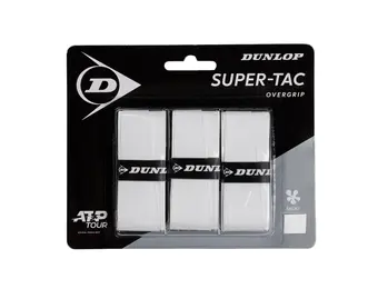 Dunlop Super Tac Overgrip 3 Pack (White)
