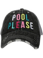 Katydid Pool Please Trucker Hat Gray